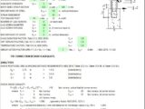 Connection Design for Bending Post at Concrete Column Spreadsheet