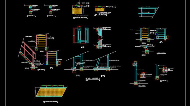 Handrail Walkway Platform Free Autocad File