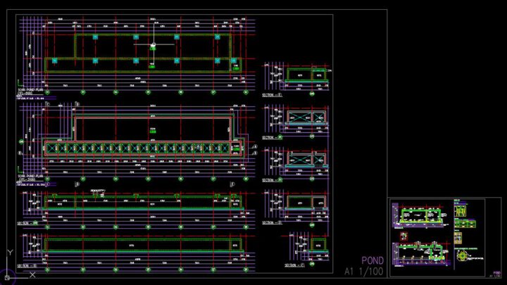 Soak Pond Autocad File DWG