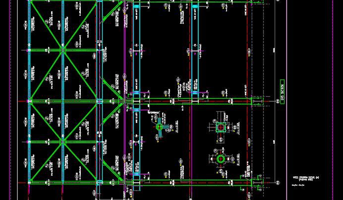 Steel Framing Detail Podium Autocad Free File