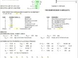 Wood Beam Design Spreadsheet