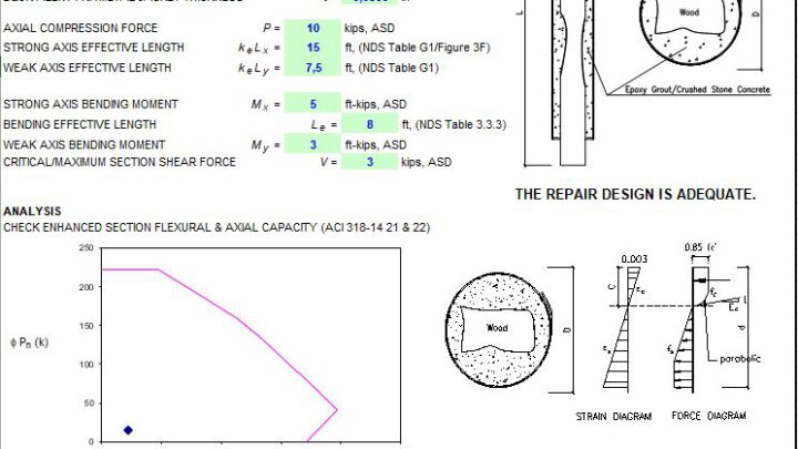 Wood Repair and Protection Design Spreadsheet