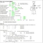 Connection Design for Bending Post at Concrete Column Spreadsheet