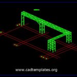 Cable Bridge (Cable Tray) Free Autocad Drawing