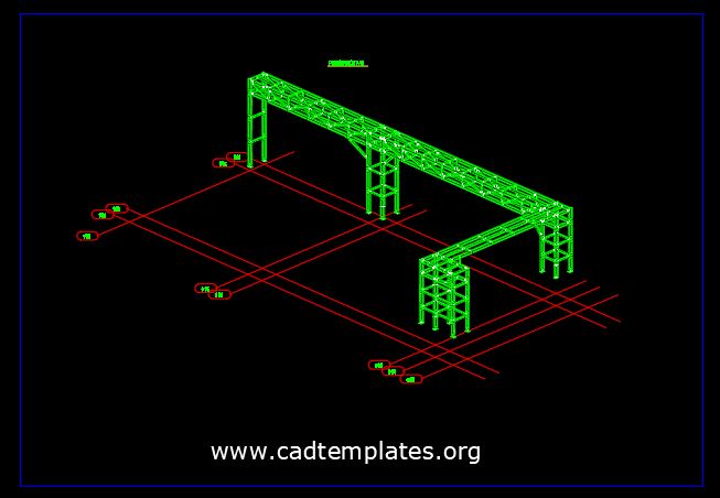 Cable Bridge (Cable Tray) Free Autocad Drawing