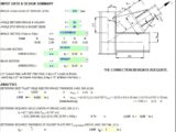 Corner Bracing Connection Capacity Spreadsheet