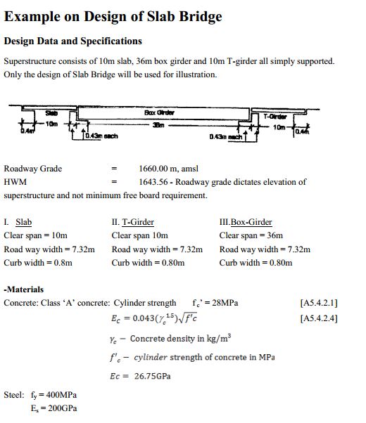 Example On Design Of Slab Bridge Free PDF