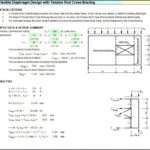 Flexible Diaphragm Design With Tension Rod Cross Bracing Spreadsheet