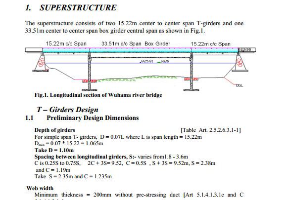 T-Girder Bridge Calculation Note Example