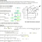 Corner Bracing Connection Capacity Spreadsheet