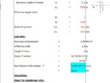 Design Of Rafter Bracing Spreadsheet