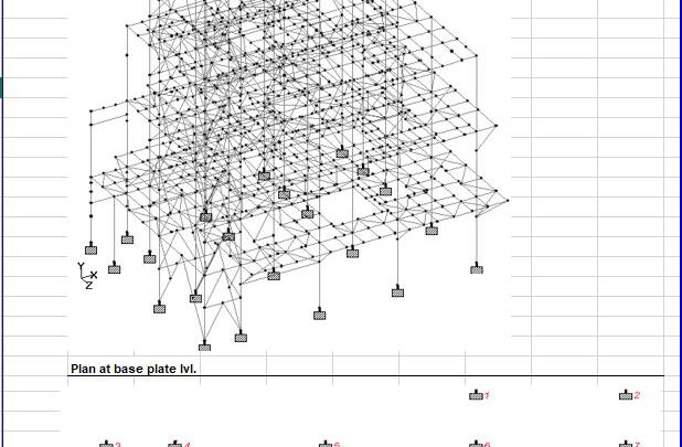 Full Steel Building Design Calculation Spreadsheet