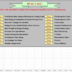 HVAC Spreadsheet Calculator