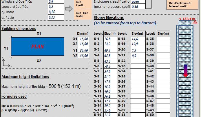 Wind Pressure On High Rise Building Calculation Spreadsheet