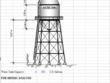 Elevated Water Tank Design Spreadsheet.