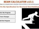 Beam Calculator according to Structural Steel Building 2005 Spreadsheet