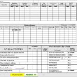 Daily Painting Report Spreadsheet Template