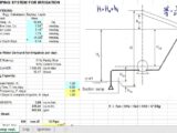 Design A pumping System For Irrigation Spreadsheet