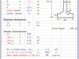 Design Of Box Beam I Section Spreadsheet