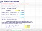 Diversion DAM Design And Calculation Spreadsheet