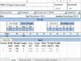 Duct Weight Calculator Spreadsheet