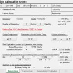 Generator Room Ventilation Spreadsheet
