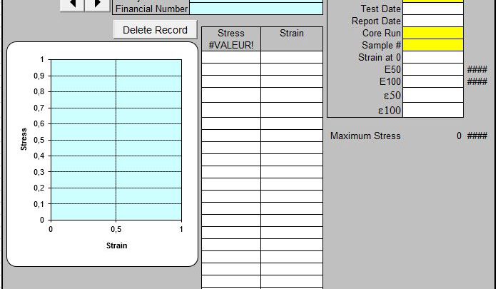 Laboratory Test Spreadsheet Template