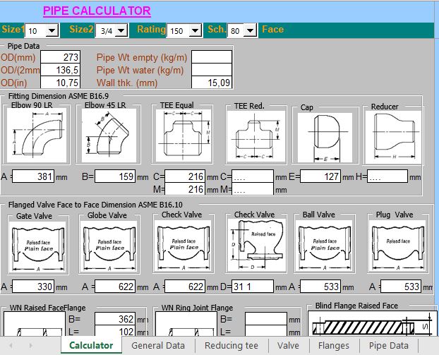 pipe travel calculator