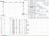 Plane Frame Analysis for Static Loads Spreadsheet