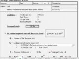 Stairwell Pressurisation Design Calculation Spreadsheet