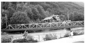 Truss bridge in Interlaken, Switzerland