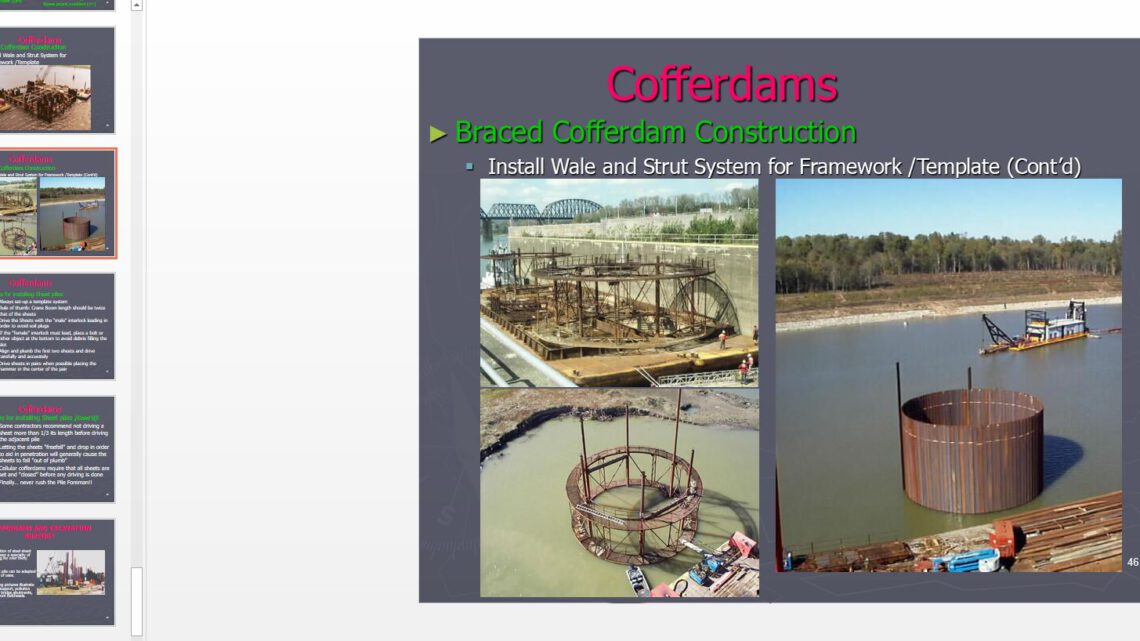 Cofferdams Powerpoint Presentation