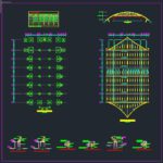 Roof Truss Auditorium Autocad Free DWG