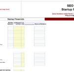 Business Startup Finantials Spreadsheet