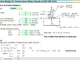 Connection Design Vor Column Above Beam Spreadsheet