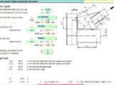 Corner Gusset Plate Dimensions Generator Spreadsheet