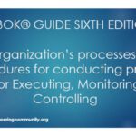 PMBOK® GUIDE SIXTH EDITION The organization’s processes and procedures for conducting project work for Executing, Monitoring and Controlling