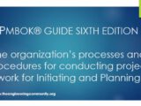 PMBOK® GUIDE SIXTH EDITION The organization’s processes and procedures for conducting project work for Initiating and Planning