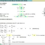 Tube – Pipe Column Design Spreadsheet