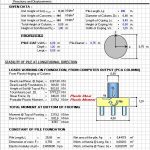 Design Of 2-Column Bent Pier On Bored Pile Foundation Spreadsheet