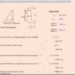Calculation Of Force And Bending Moment Due to Earth Pressure On a Cantilevering Wall Spreadsheet