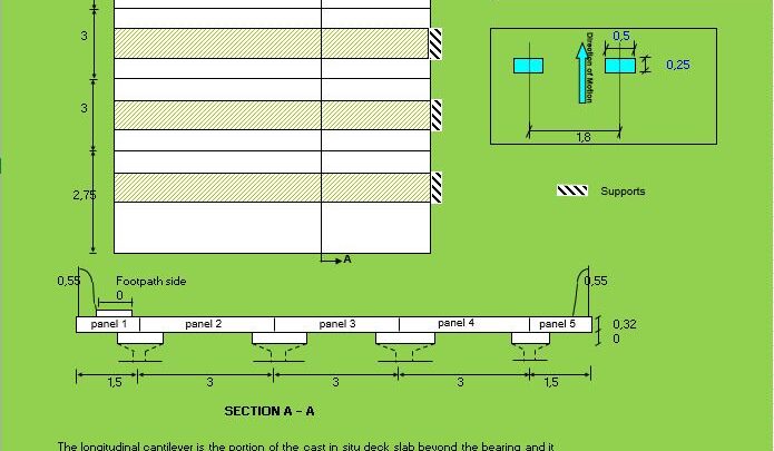 Design Of Longitudinal Cantilever Spreadsheet