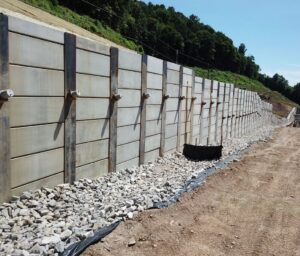 Anchored Retaining Wall