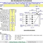 Bolted Bracket Plate Design Spreadsheet