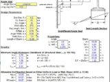 Flexible Seat Angle Reaction Analysis Spreadsheet