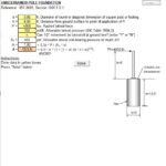 Pole Foundation Design and Calculation Spreadsheet (IBC 2003)