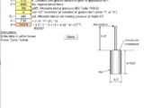 Pole Foundation Design and Calculation Spreadsheet (IBC 2003)