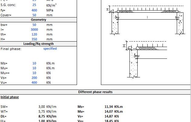 Simply Supported Precast Plank Design Spreadsheet