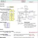 Steel Beam Web Stiffener Analysis Spreadsheet