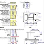 Steel Column Base Plate Analysis Spreadsheet